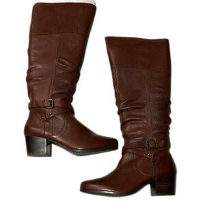 ARRAY Dakota Brown Leather Knee-High Boots Size 11 NWT